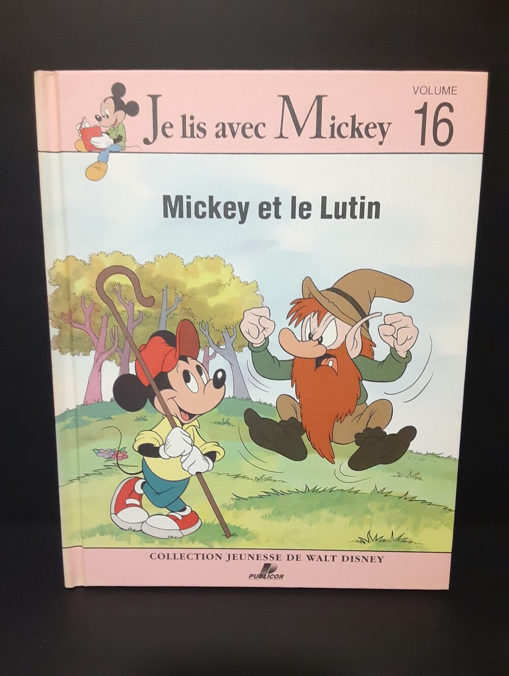 Vintage 1991 French Walt Disney Mickey et le Lutin Book Volume 16